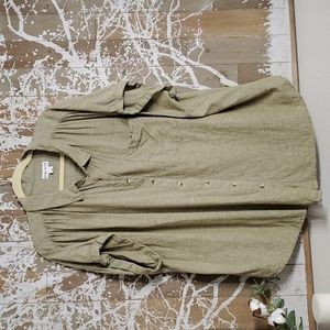 Ava & Viv 4X Light Sage Blouse